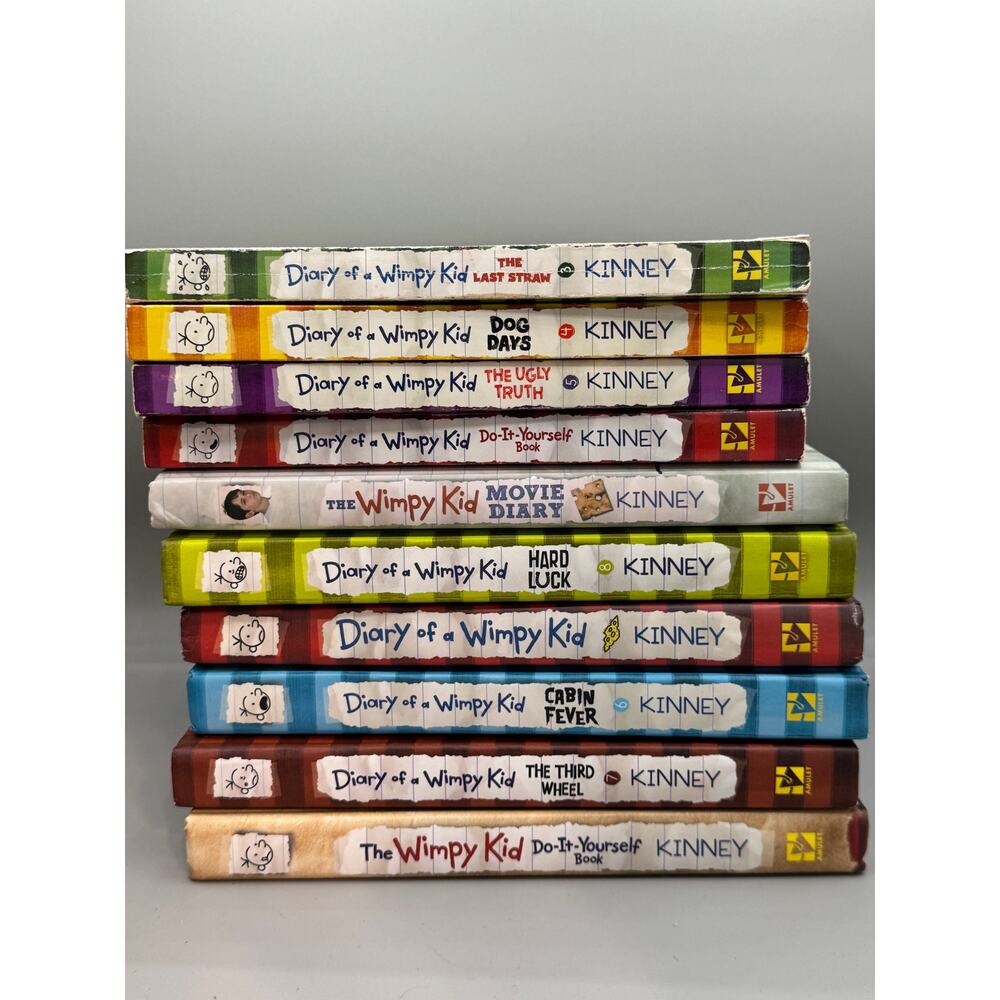 Diary of a Wimpy Kid LOT of 10 Books